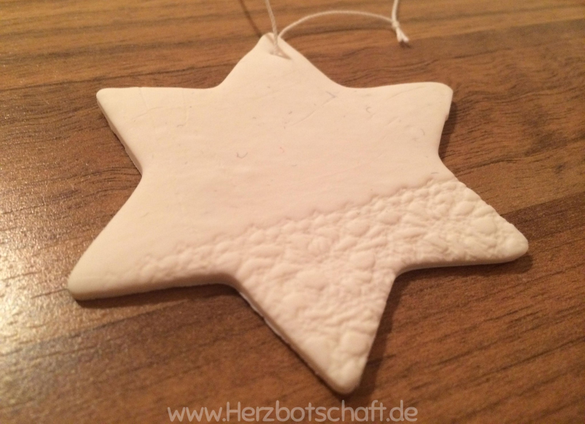 Bastelanleitung Schicke FimoSterne als Weihnachtsdeko ♥ herzbotschaft.de