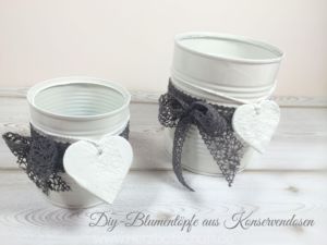Holt euch den Frühling mit diesem selbstgemachten Blumentopf in die Wohnung... diy-blumentopf-konservendose-bastelanleitung