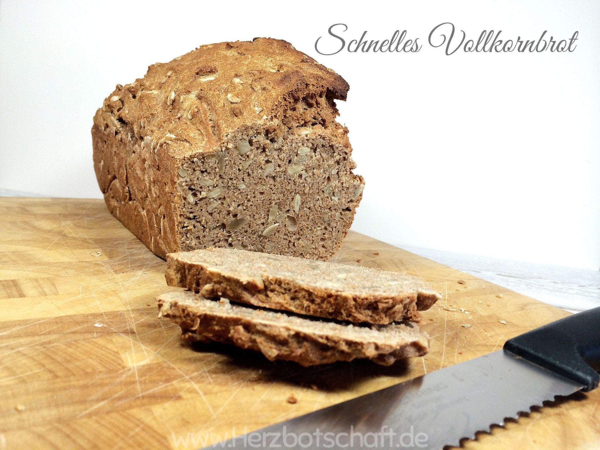 Schnelles Vollkornbrot backen - ein Rezept - viele Variationen ♥ ...
