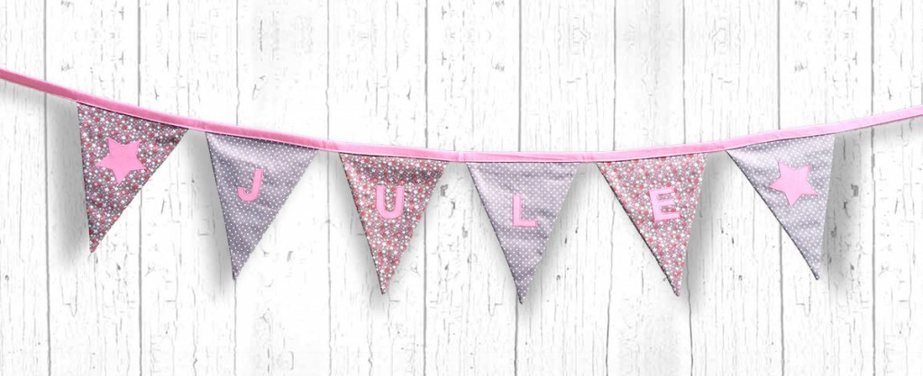 Wimpelkette nähen - ♥ Herzbotschaft.de